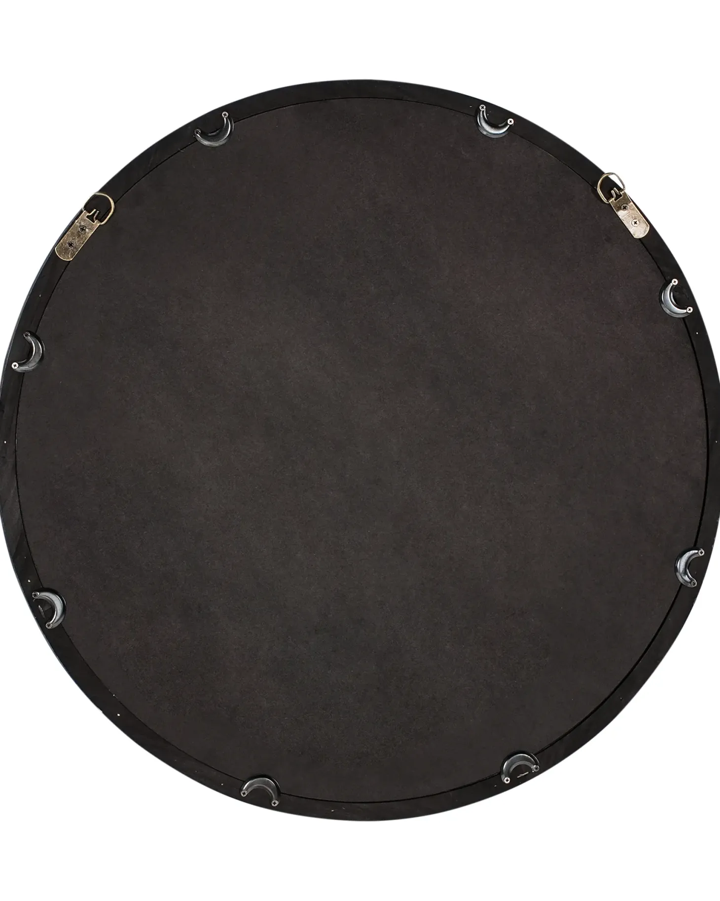 Lustro ścienne LANGON 60 cm 60 cm Drewno sosnowe Ciemnobrązowy