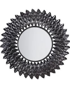 Lustro ścienne LARRAU 70 cm 70 cm Metal Srebrny