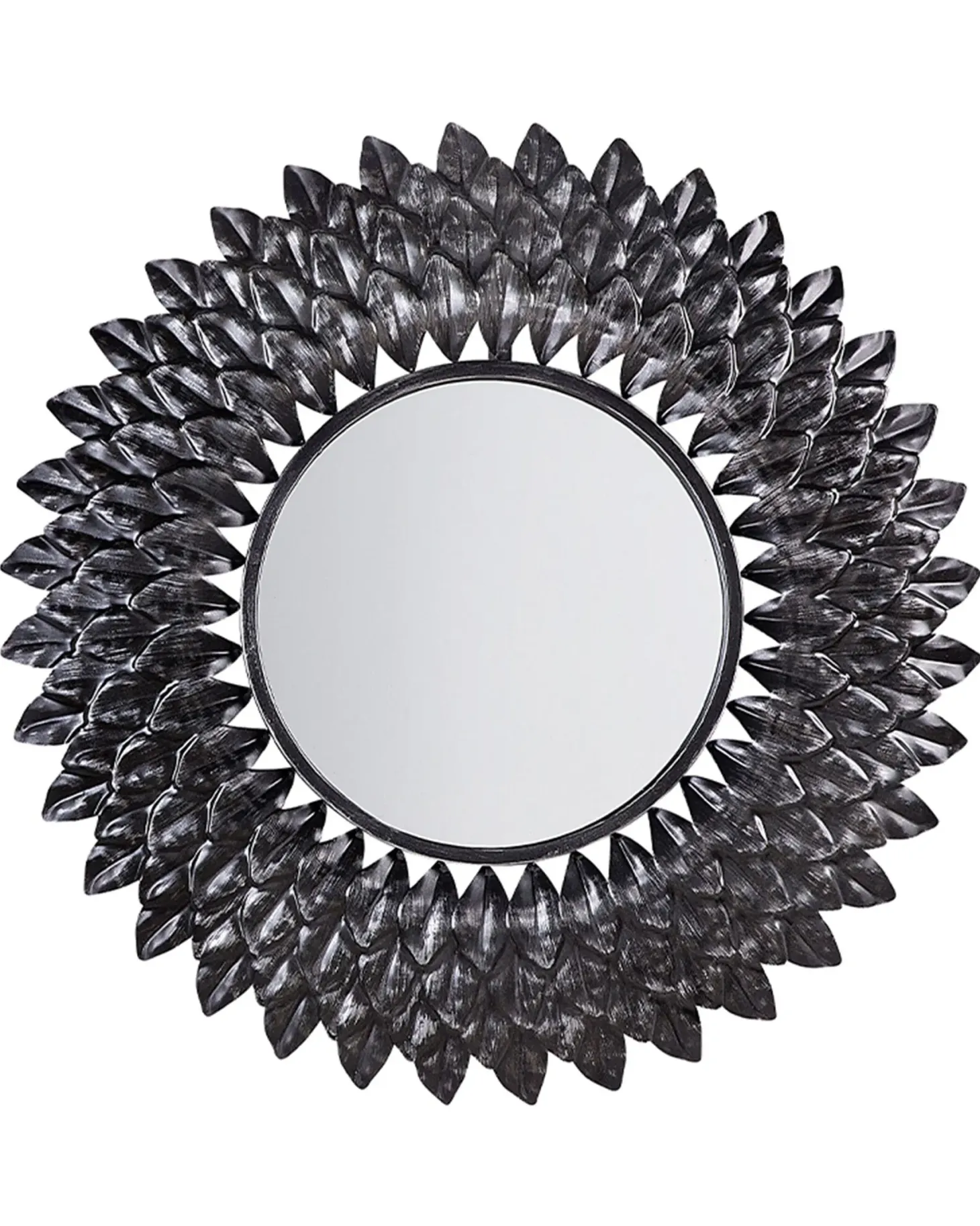 Lustro ścienne LARRAU 70 cm 70 cm Metal Srebrny