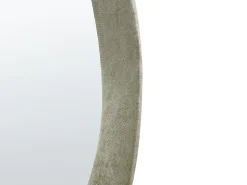 Lustro ścienne LENAX 59 cm 90 cm Welur Oliwkowy
