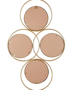 Lustro ścienne LESCAR 50 cm 80 cm Metal Złoty