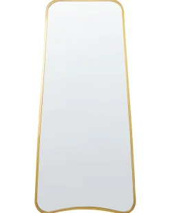 Lustro ścienne LEVET 58 cm 122 cm Metal Złoty