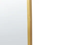 Lustro ścienne LEVET 58 cm 122 cm Metal Złoty