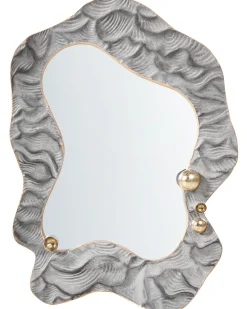 Lustro ścienne LINAS 51 cm 67 cm Szary