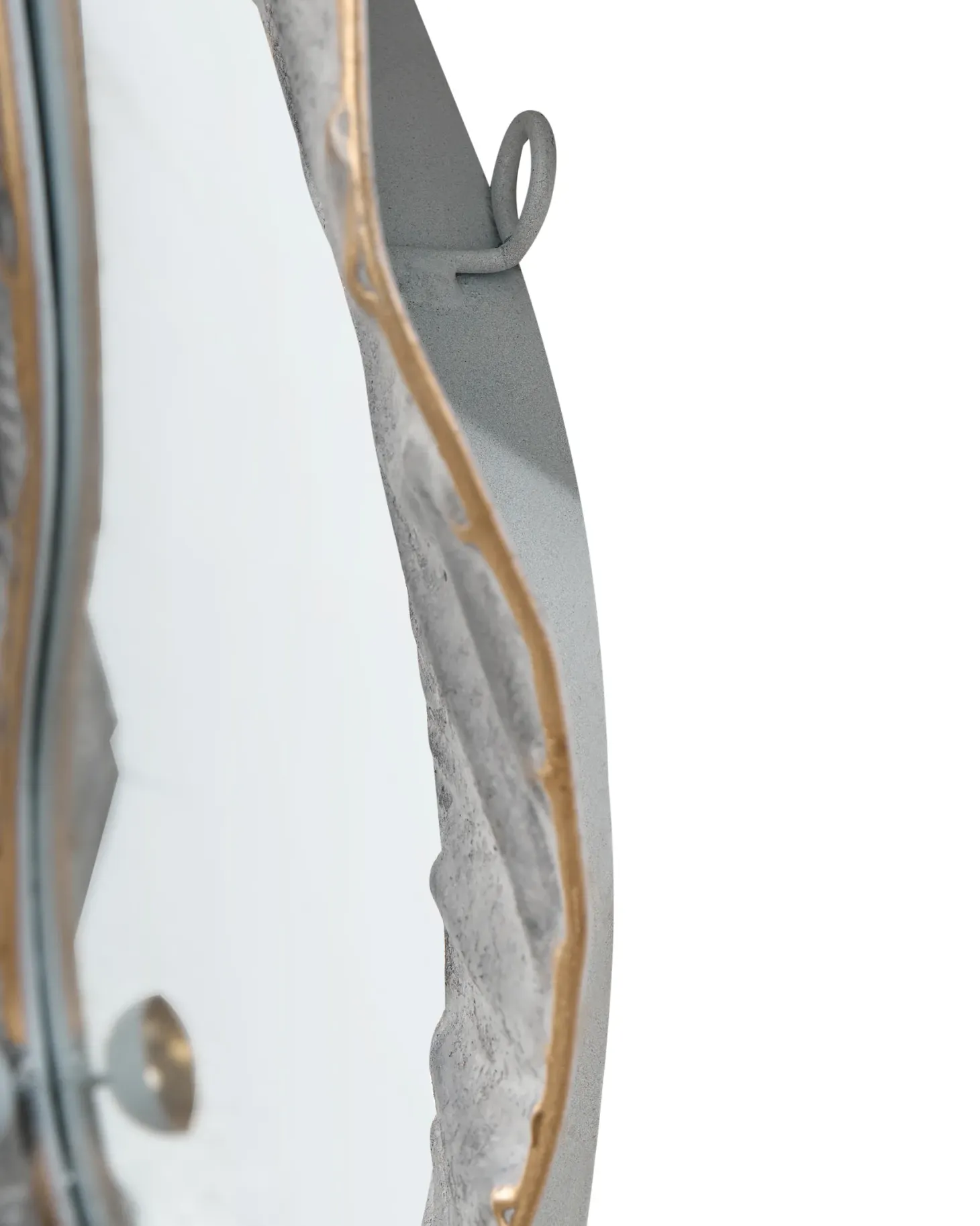 Lustro ścienne LINAS 51 cm 67 cm Szary