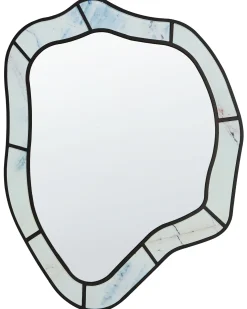 Lustro ścienne LIVERDUN 64 cm 86 cm Błękitny