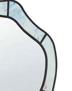 Lustro ścienne LIVERDUN 64 cm 86 cm Błękitny