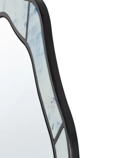 Lustro ścienne LIVERDUN 64 cm 86 cm Błękitny