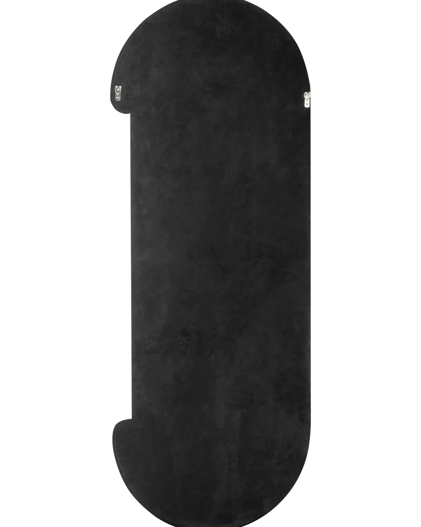 Lustro ścienne LOCHES 54 cm 158 cm Welur Czarny