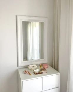 Lustro ścienne LUNEL 60 cm 90 cm Biały