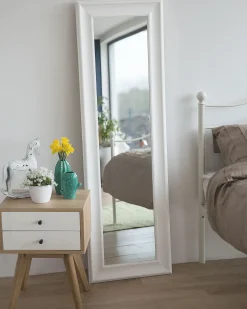 Lustro ścienne LUNEL 51 cm 141 cm Biały
