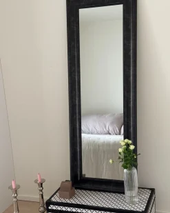 Lustro ścienne LUNEL 51 cm 141 cm Czarny