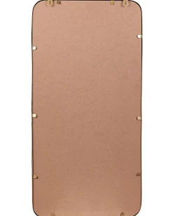 Lustro ścienne MACON 40 cm 80 cm Metal Złoty