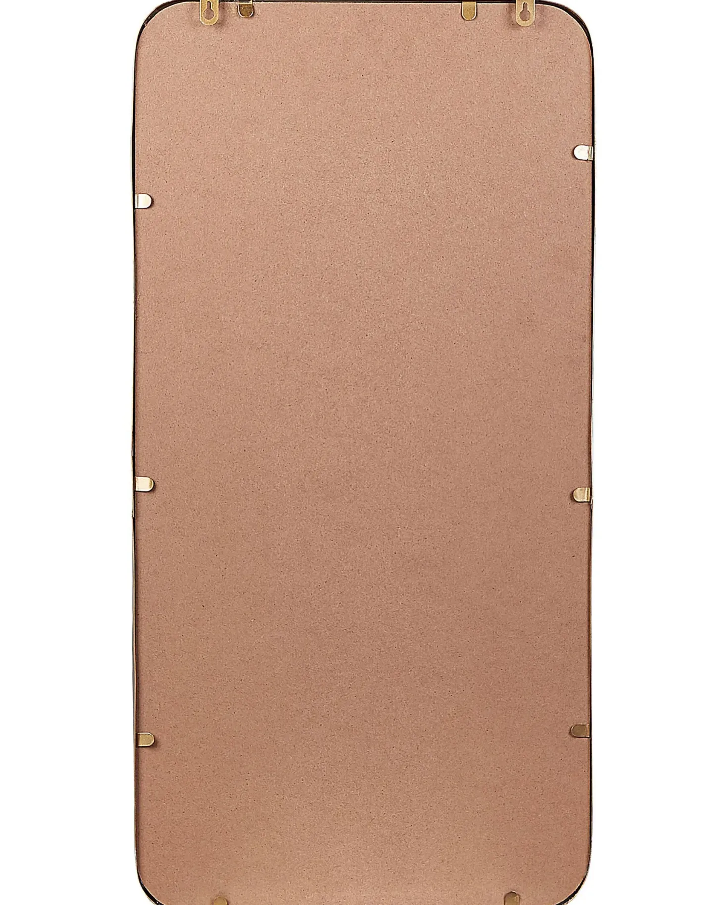 Lustro ścienne MACON 40 cm 80 cm Metal Złoty