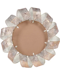 Lustro ścienne MANGALORE 54 cm 54 cm Metal Biały
