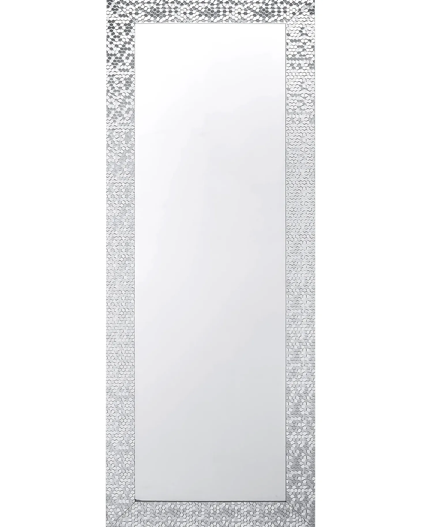 Lustro ścienne MARANS 50 cm 130 cm Srebrny