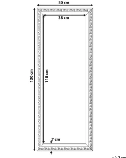 Lustro ścienne MAULEON 50 cm 130 cm Złamana biel