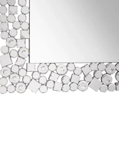 Lustro ścienne MERNEL 60 cm 90 cm Srebrny