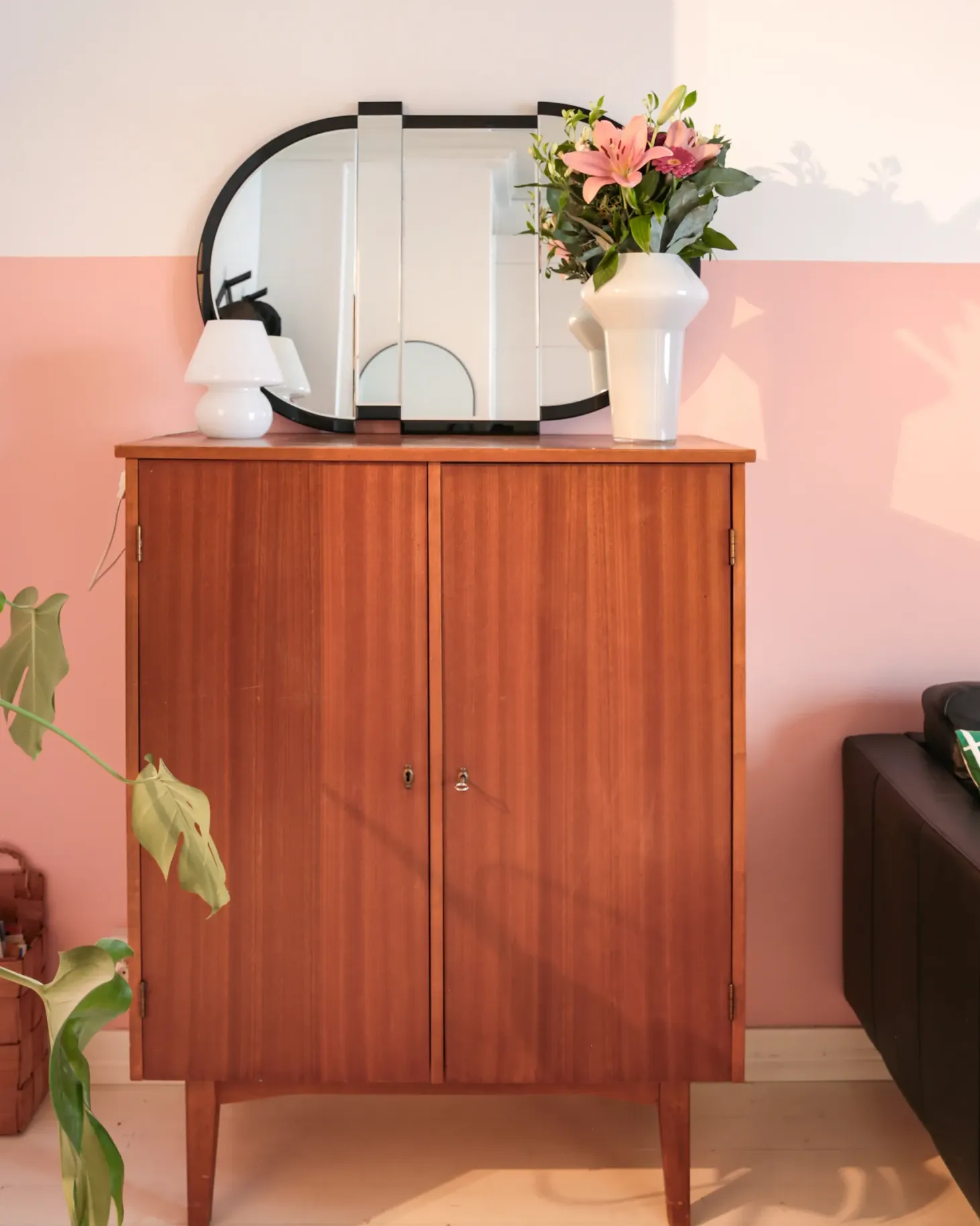 Lustro ścienne MICHERY 60 cm 90 cm Czarny