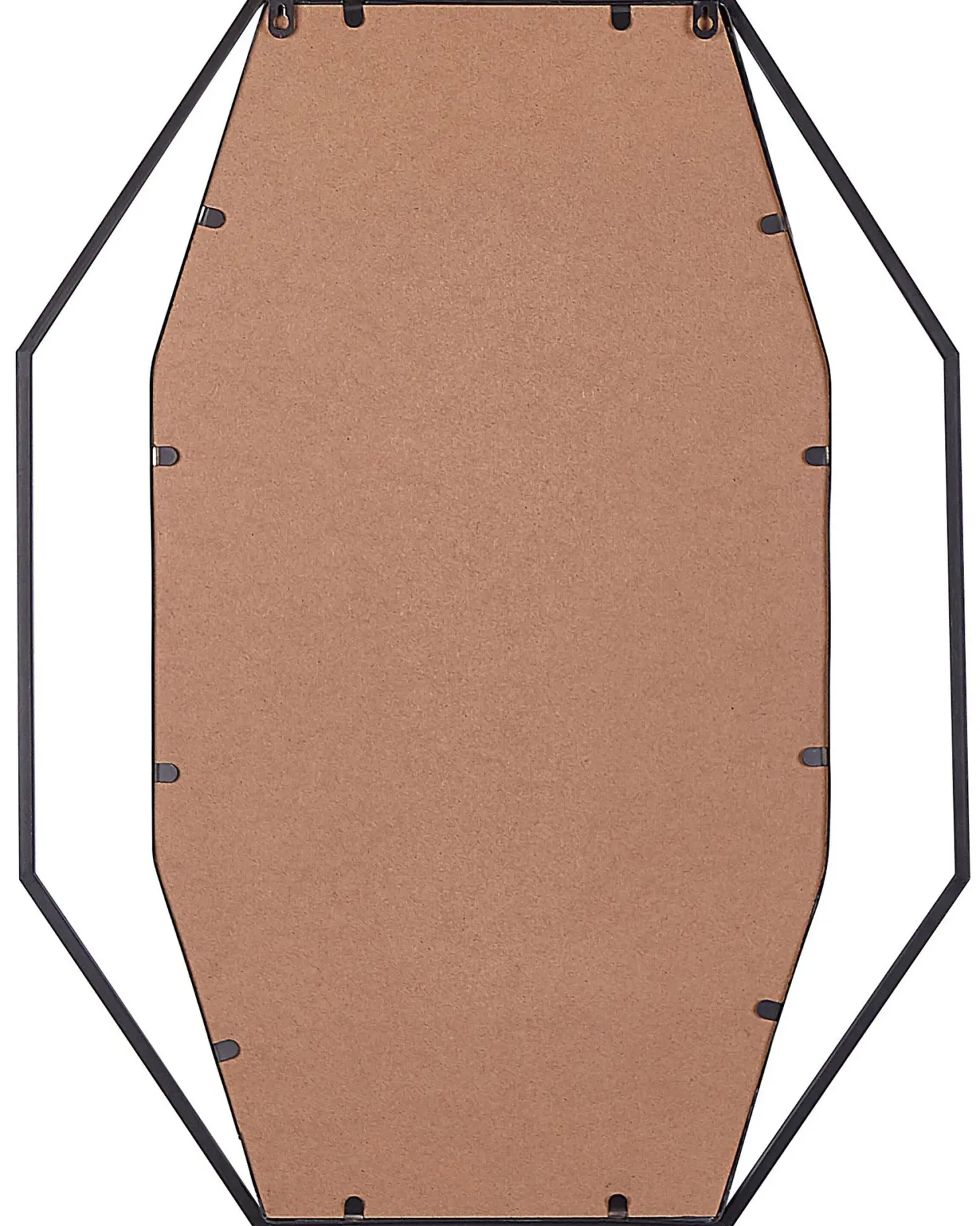 Lustro ścienne NIRE 60 cm 80 cm Metal Grafitowy