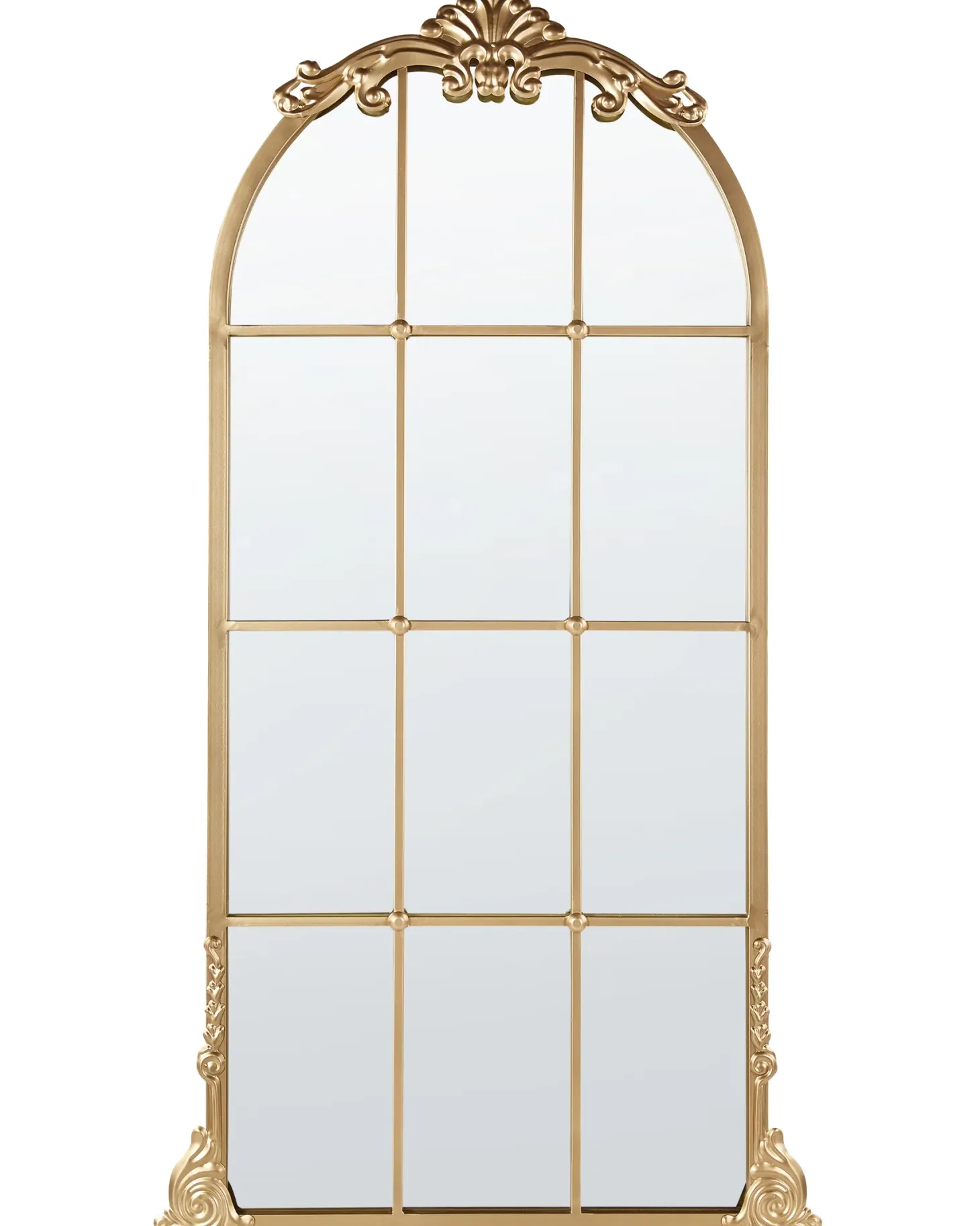 Lustro ścienne NOIDAN 66 cm 124 cm Metal Złoty