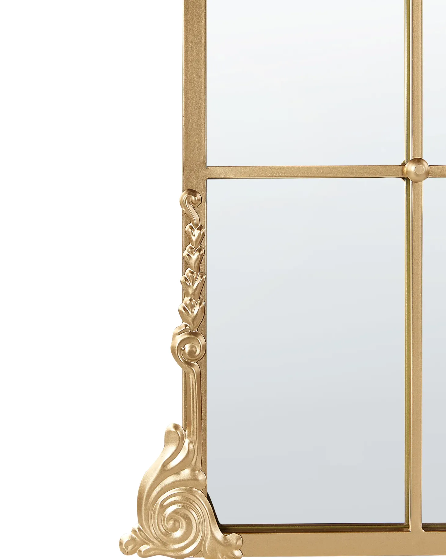 Lustro ścienne NOIDAN 66 cm 124 cm Metal Złoty