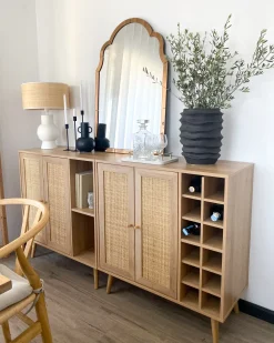 Lustro ścienne NORVILLE 60 cm 89 cm Miedziany