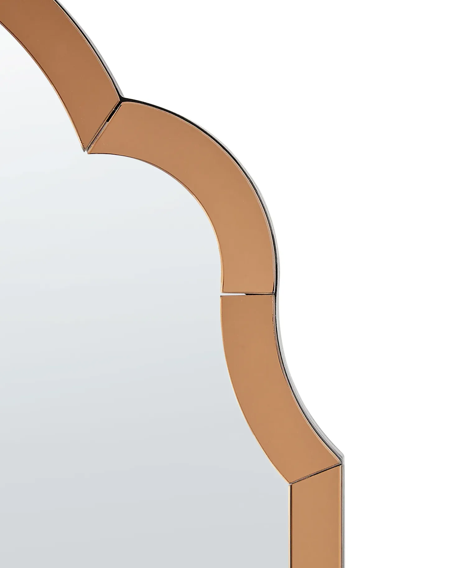 Lustro ścienne NORVILLE 60 cm 89 cm Miedziany