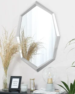 Lustro ścienne OENO 66 cm 91 cm Srebrny
