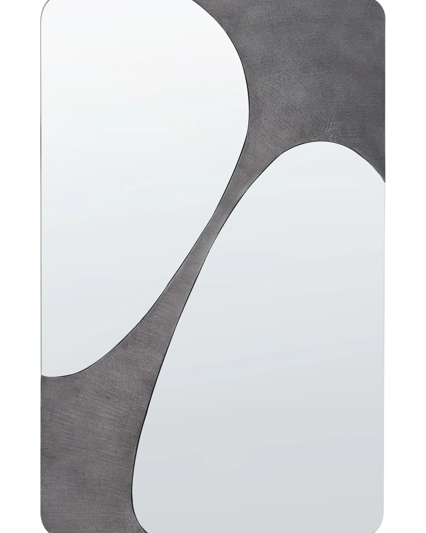 Lustro ścienne ORMES 70 cm 110 cm Szary