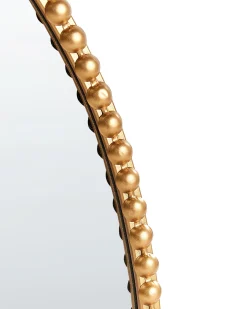 Lustro ścienne OUVEA 57 cm 79 cm Metal Złoty