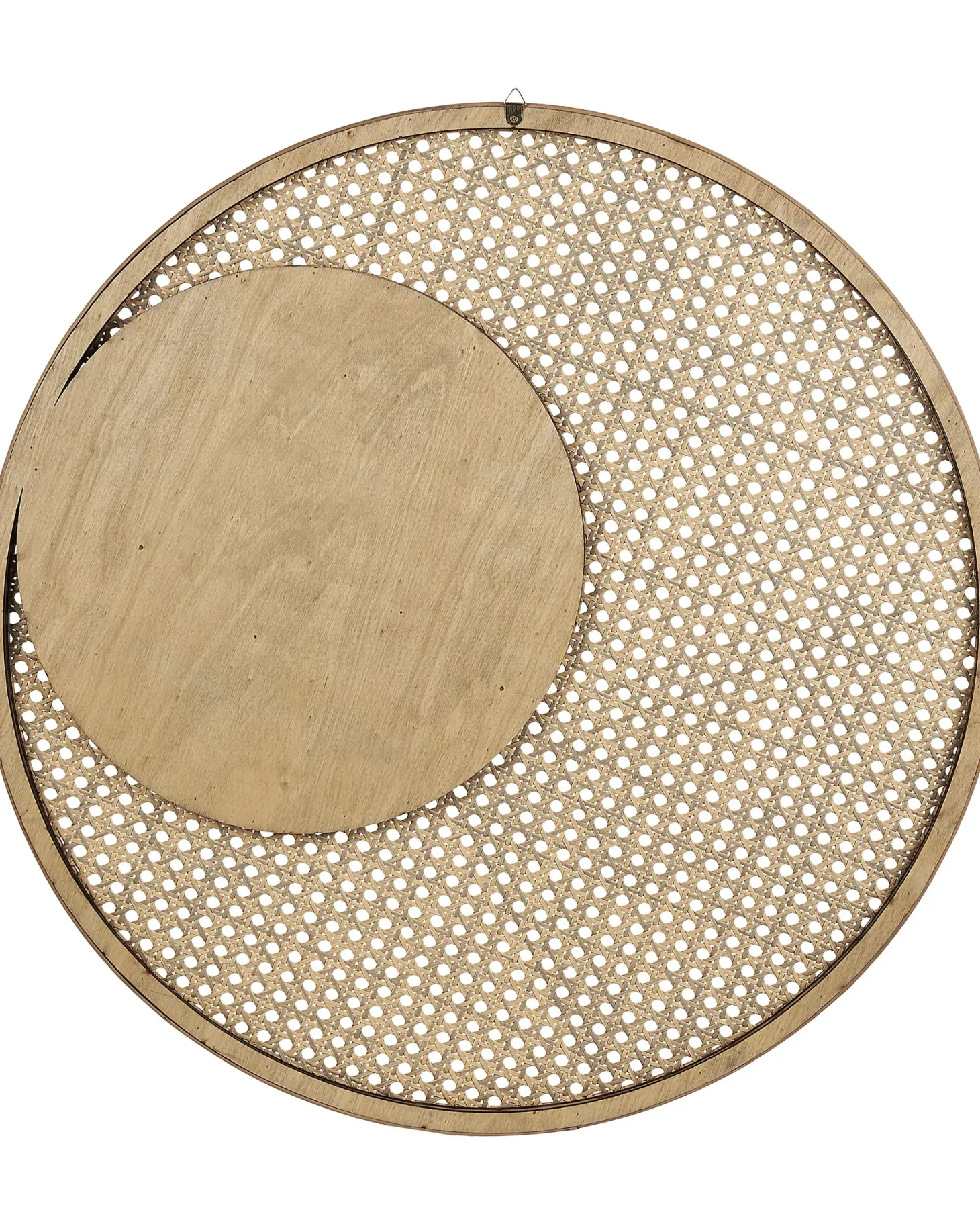 Lustro ścienne PALAU 60 cm 60 cm Rattan Naturalny