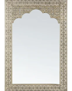 Lustro ścienne PALI 60 cm 90 cm Metal Złoty