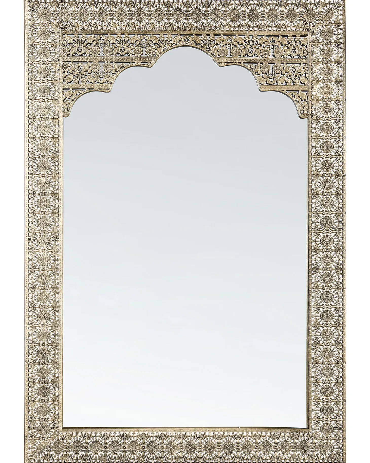 Lustro ścienne PALI 60 cm 90 cm Metal Złoty