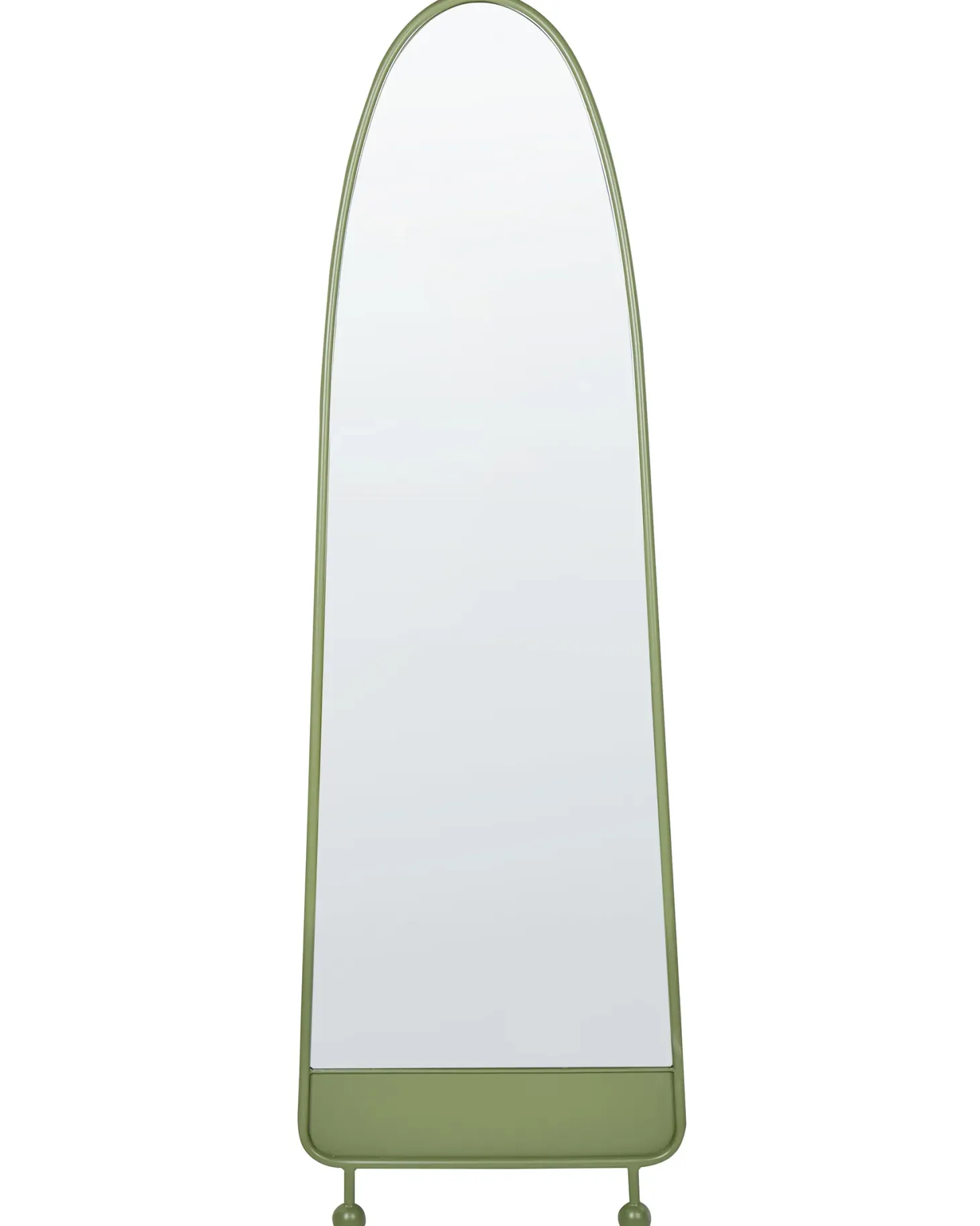 Lustro ścienne PARNAY 45 cm 146 cm Metal Oliwkowy