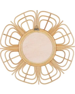 Lustro ścienne PASAKU 60 cm 60 cm Rattan Naturalny