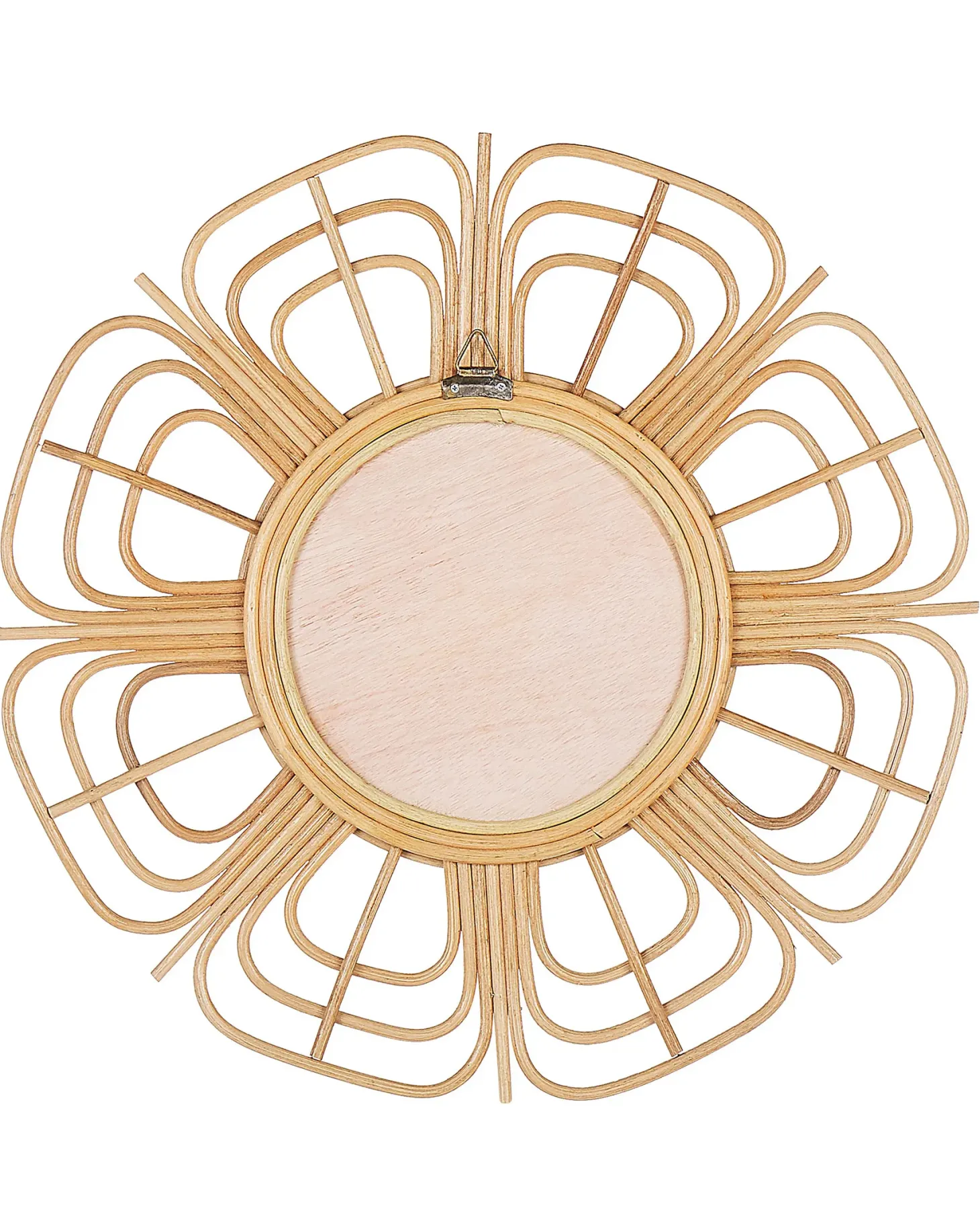 Lustro ścienne PASAKU 60 cm 60 cm Rattan Naturalny