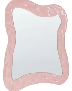 Lustro ścienne PENCRAN 60 cm 80 cm Różowy