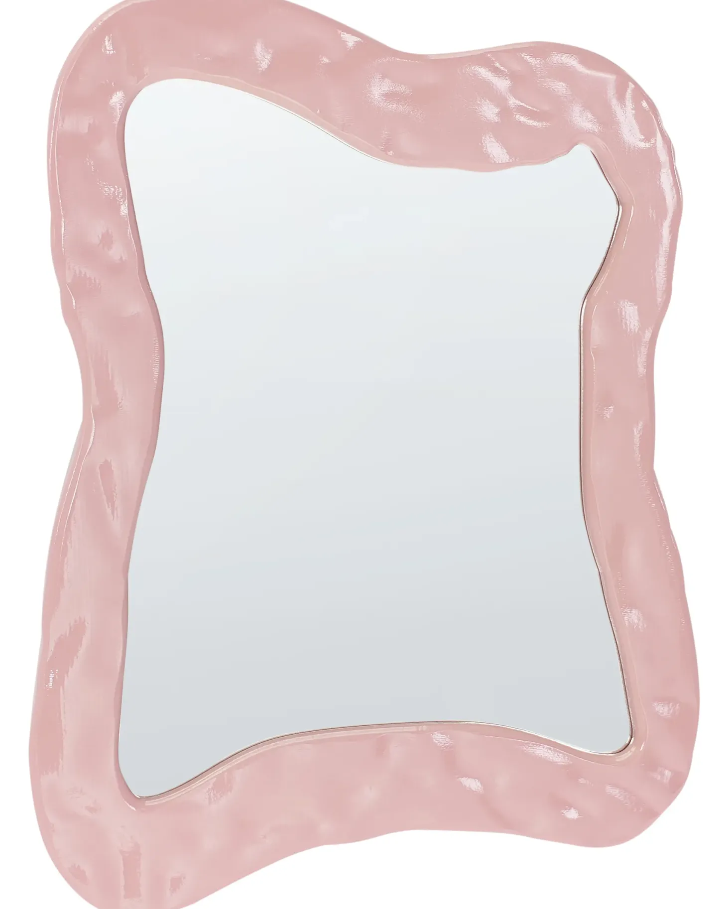 Lustro ścienne PENCRAN 60 cm 80 cm Różowy