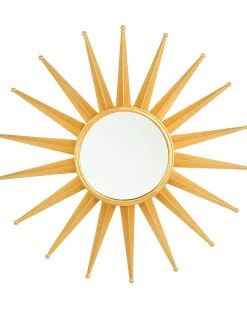 Lustro ścienne PERELLI 60 cm 60 cm Metal Złoty