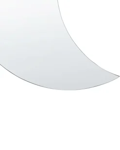 Lustro ścienne PESMES 40 cm 60 cm Srebrny