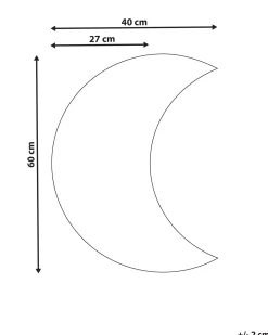 Lustro ścienne PESMES 40 cm 60 cm Srebrny