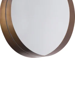 Lustro ścienne PINEY 40 cm 40 cm Metal Miedziany