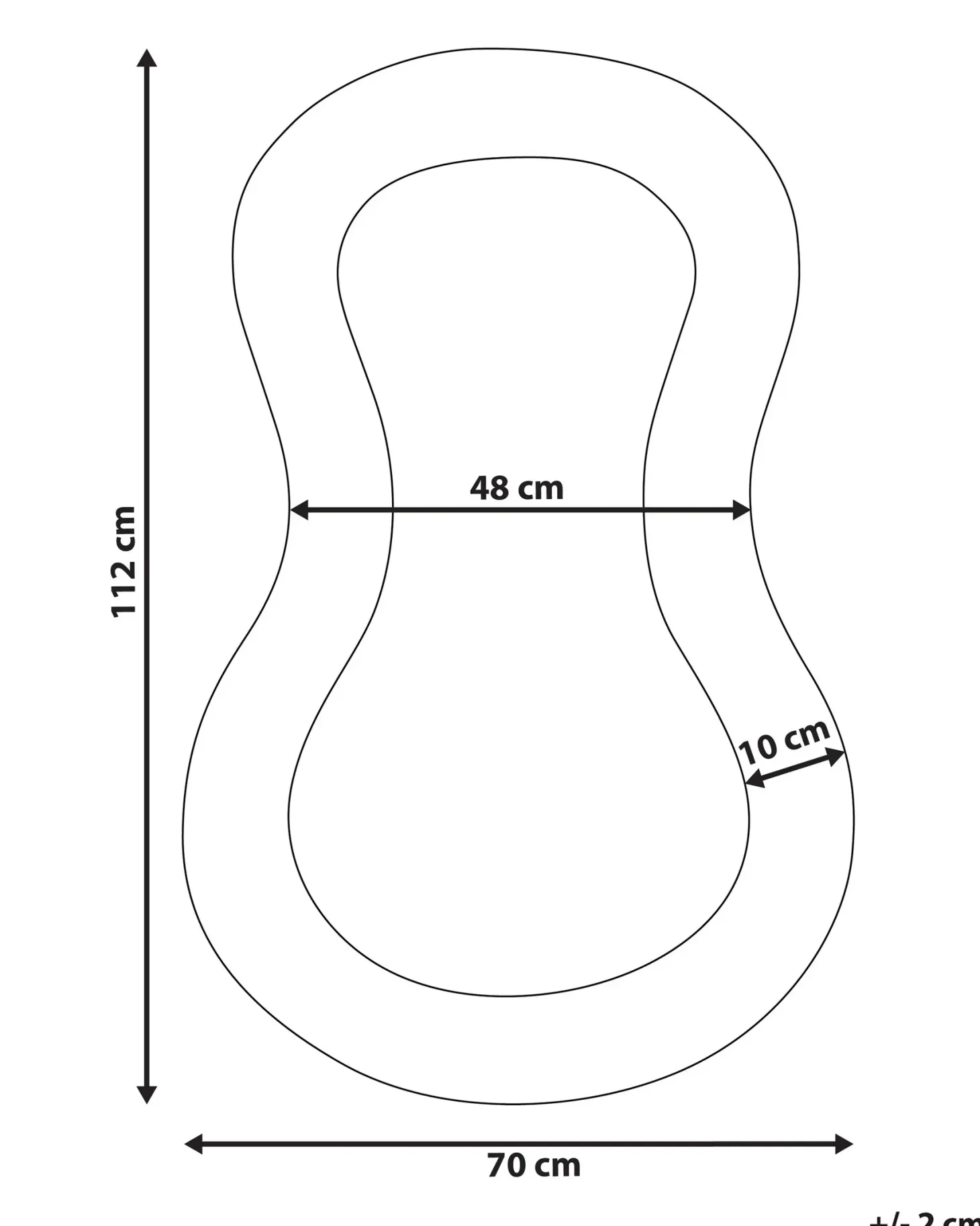 Lustro ścienne PLANCHEZ 70 cm 112 cm Boucle Różowy