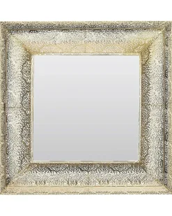 Lustro ścienne PLERIN 60 cm 60 cm Metal Złoty