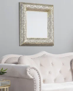 Lustro ścienne PLERIN 60 cm 60 cm Metal Złoty