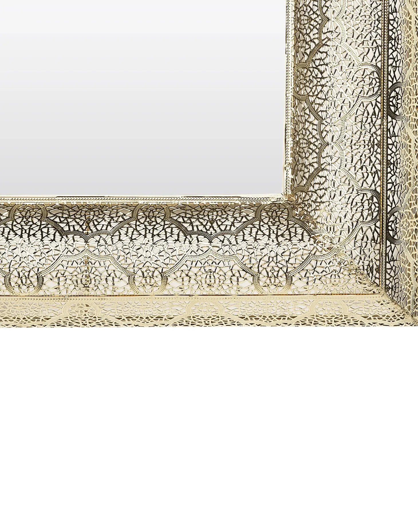 Lustro ścienne PLERIN 60 cm 60 cm Metal Złoty
