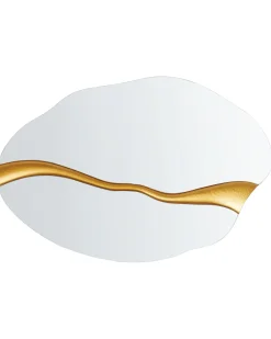 Lustro ścienne POIVRES 90 cm 60 cm Złoty