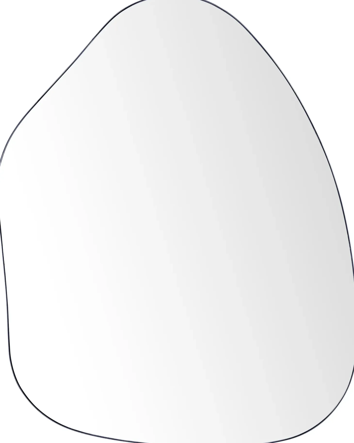 Lustro ścienne PUTEAUX 70 cm 92 cm Metal Czarny