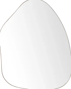 Lustro ścienne PUTEAUX 70 cm 92 cm Metal Złoty